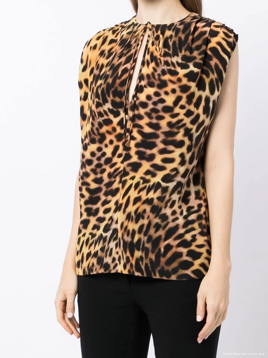 Cheap Stella Women leopard-print silk blouse McCartney 0707